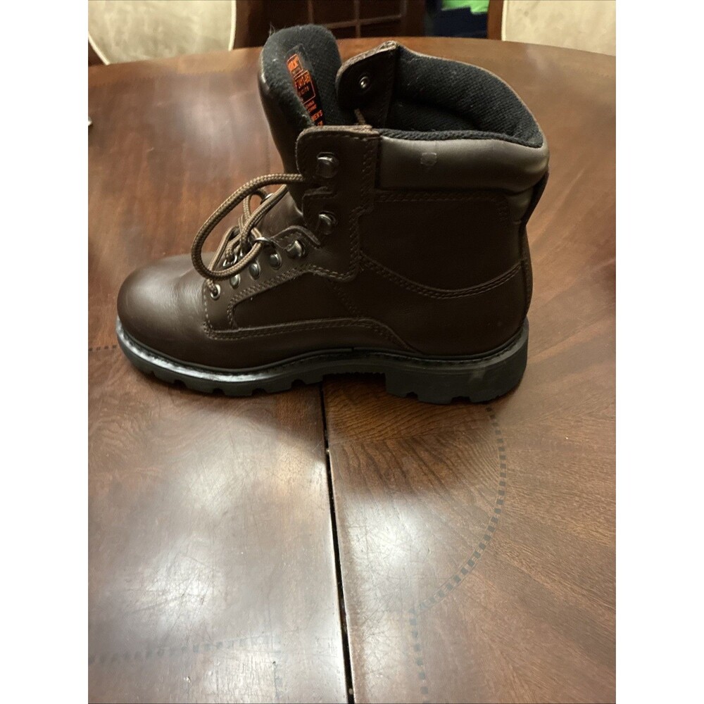 Worx By Red Wing Shoes ASTM F2413-05 Steel Toe Brown Leather sise 8M - Picture 7 of 10